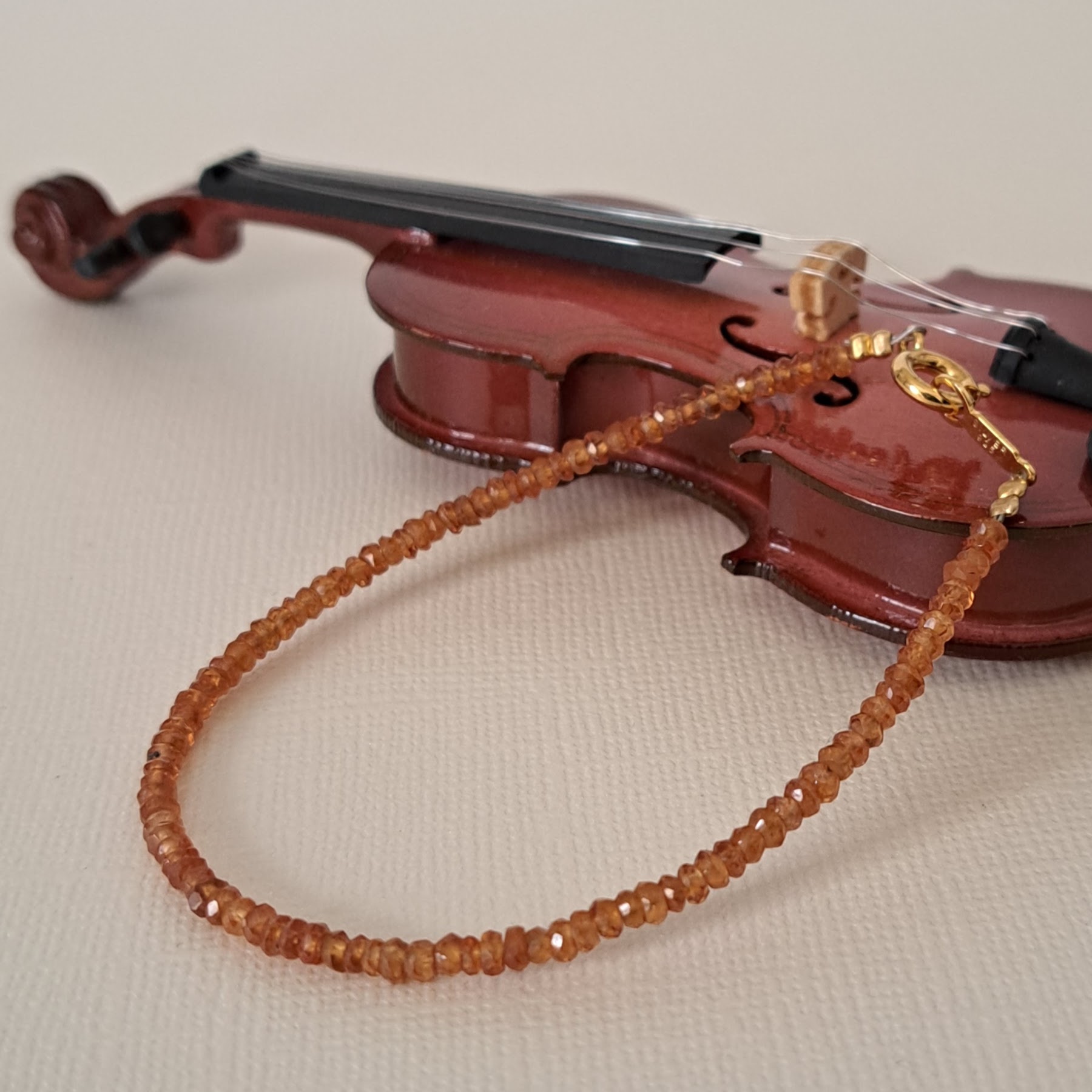 【スペサルティンガーネット】ブレスレット UBL006(unupli jewelry ‐ウヌプリ ジュエリー‐さん)のメインイメージ