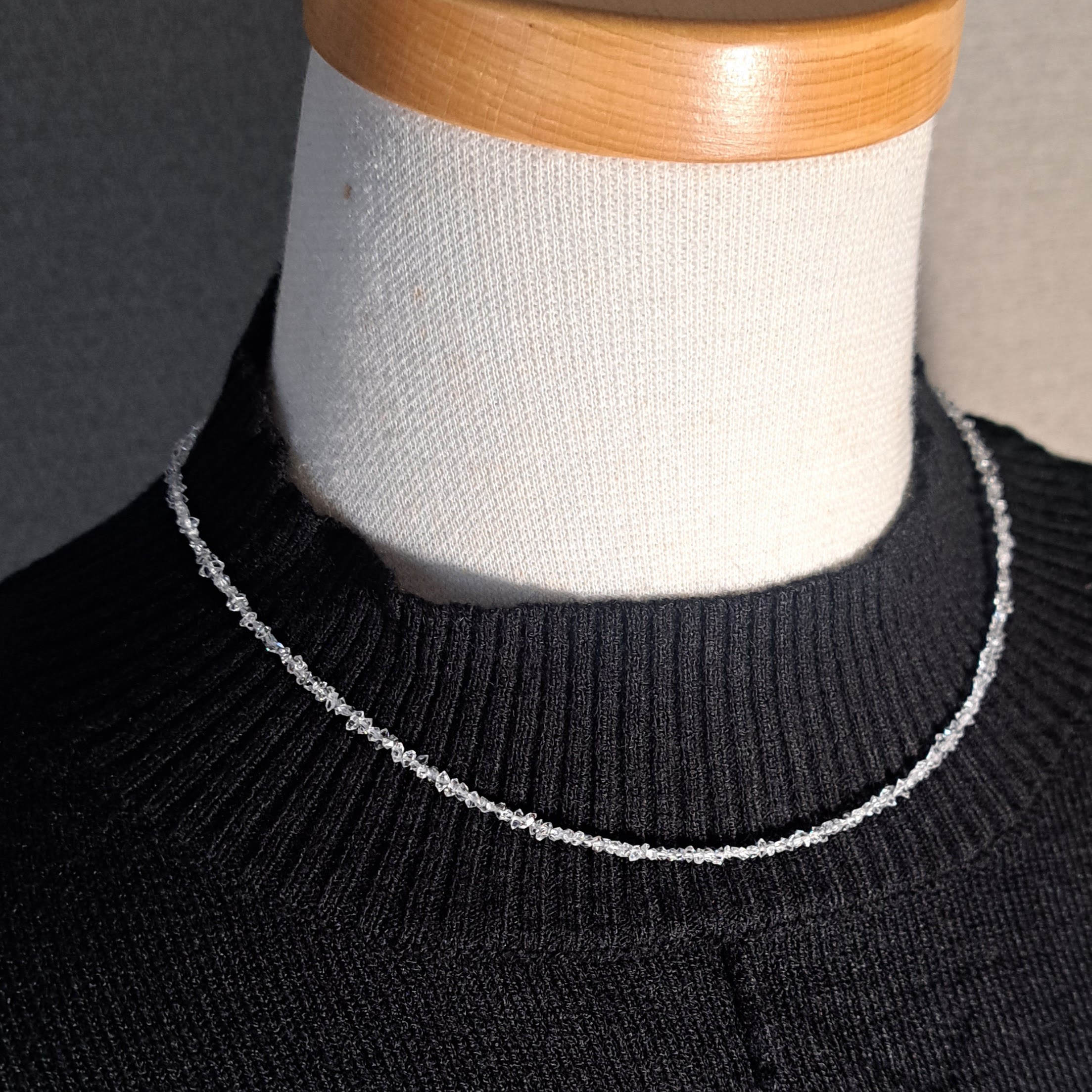 【ハーキマーダイヤモンド】ネックレス　UNE007(unupli jewelry ‐ウヌプリ ジュエリー‐さん)のメインイメージ
