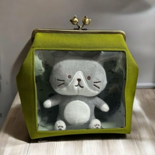 推しぬいポーチ　大　黄色(ねこの手工房mayuzouさん)のメインイメージ