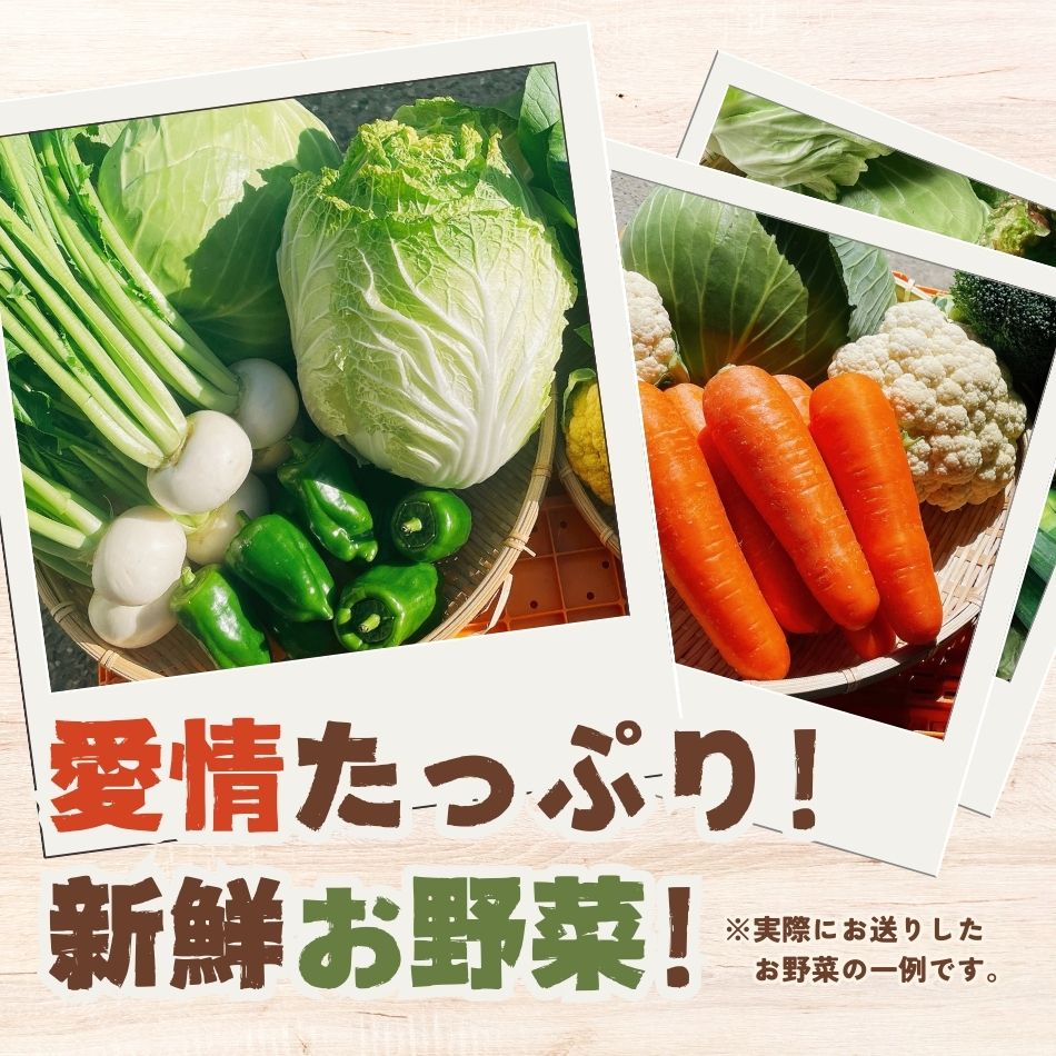 愛情たっぷり！新鮮お野菜！